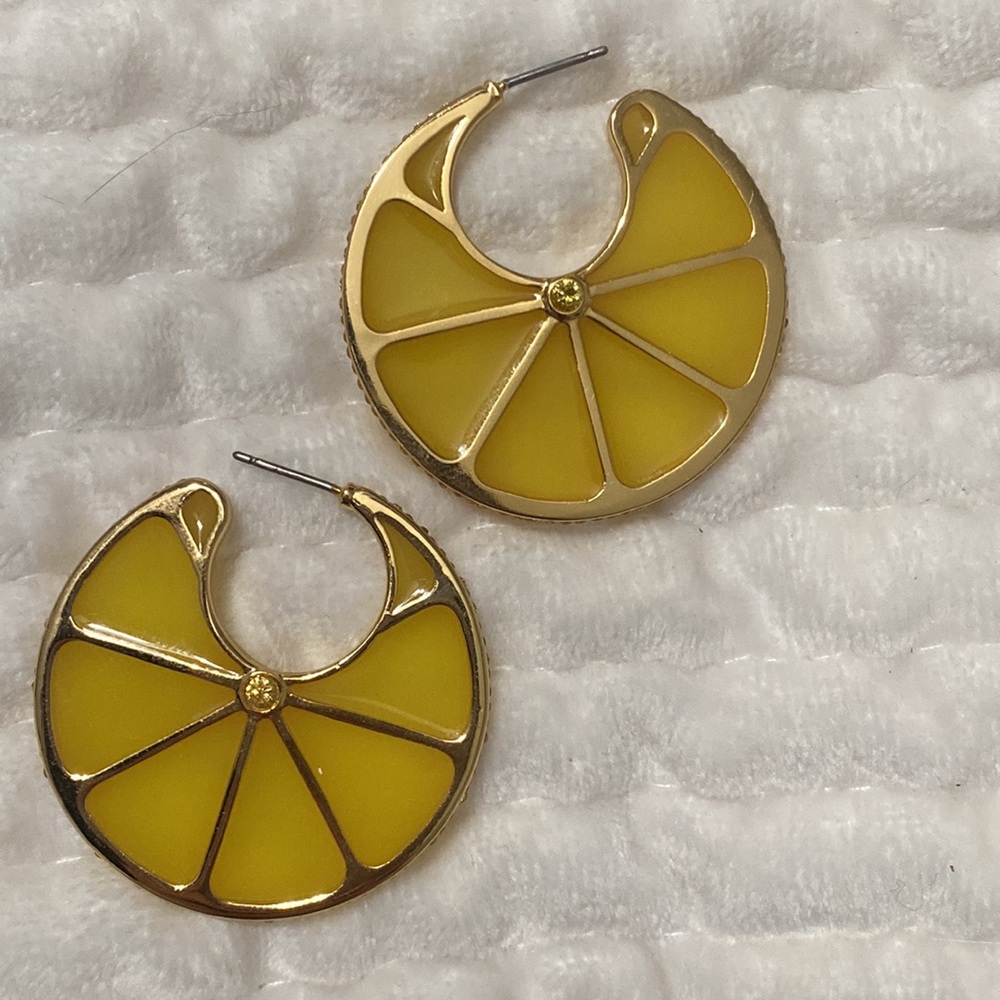 Kate Spade Tutti Fruity Lemon Slice Earrings